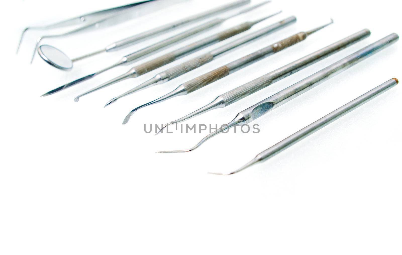 dental instrument.cabinet to stomatologies shallow DOF