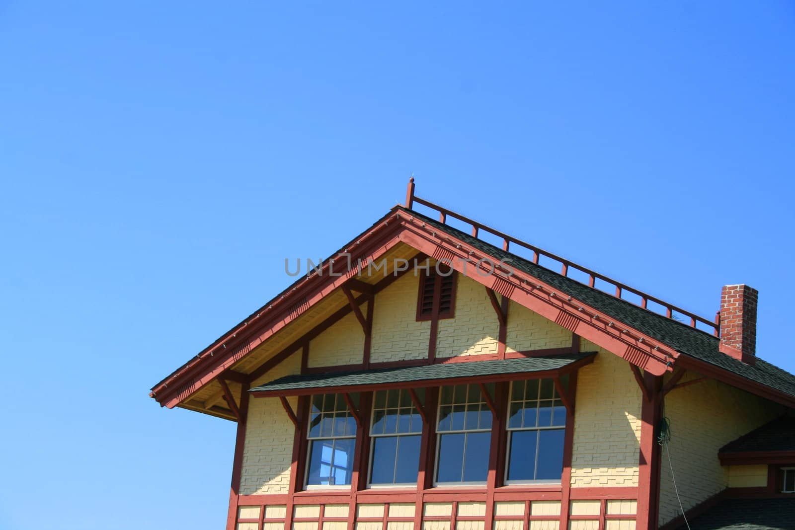 Close up of the modern building windows.
