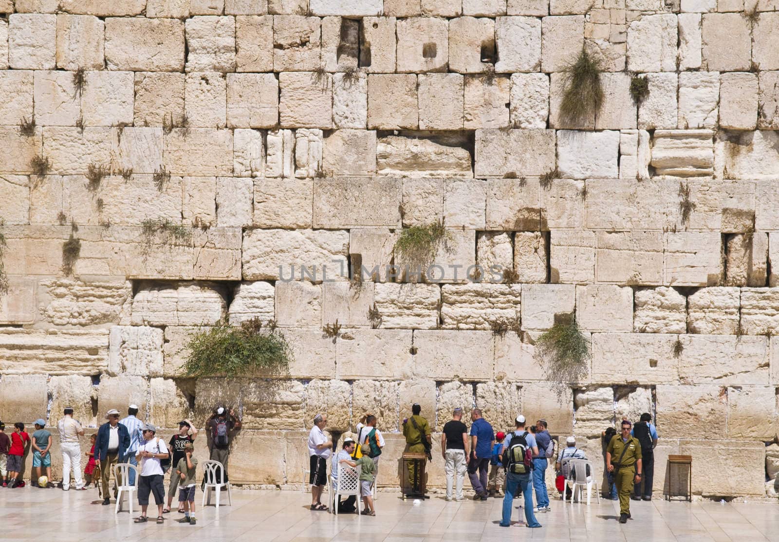 September 2008 Jerusalem Israel - The western wall Important Jewish religious site located in the Old City of Jerusalem 