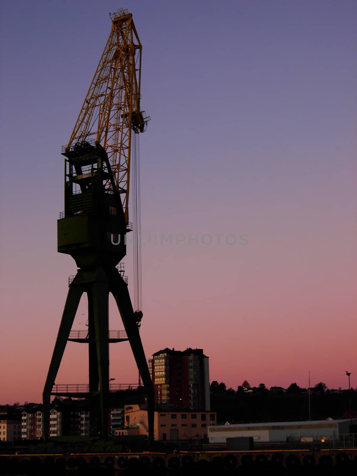 Industrial landscape in soft evening light.
Larvik, Vestfold, Norway.