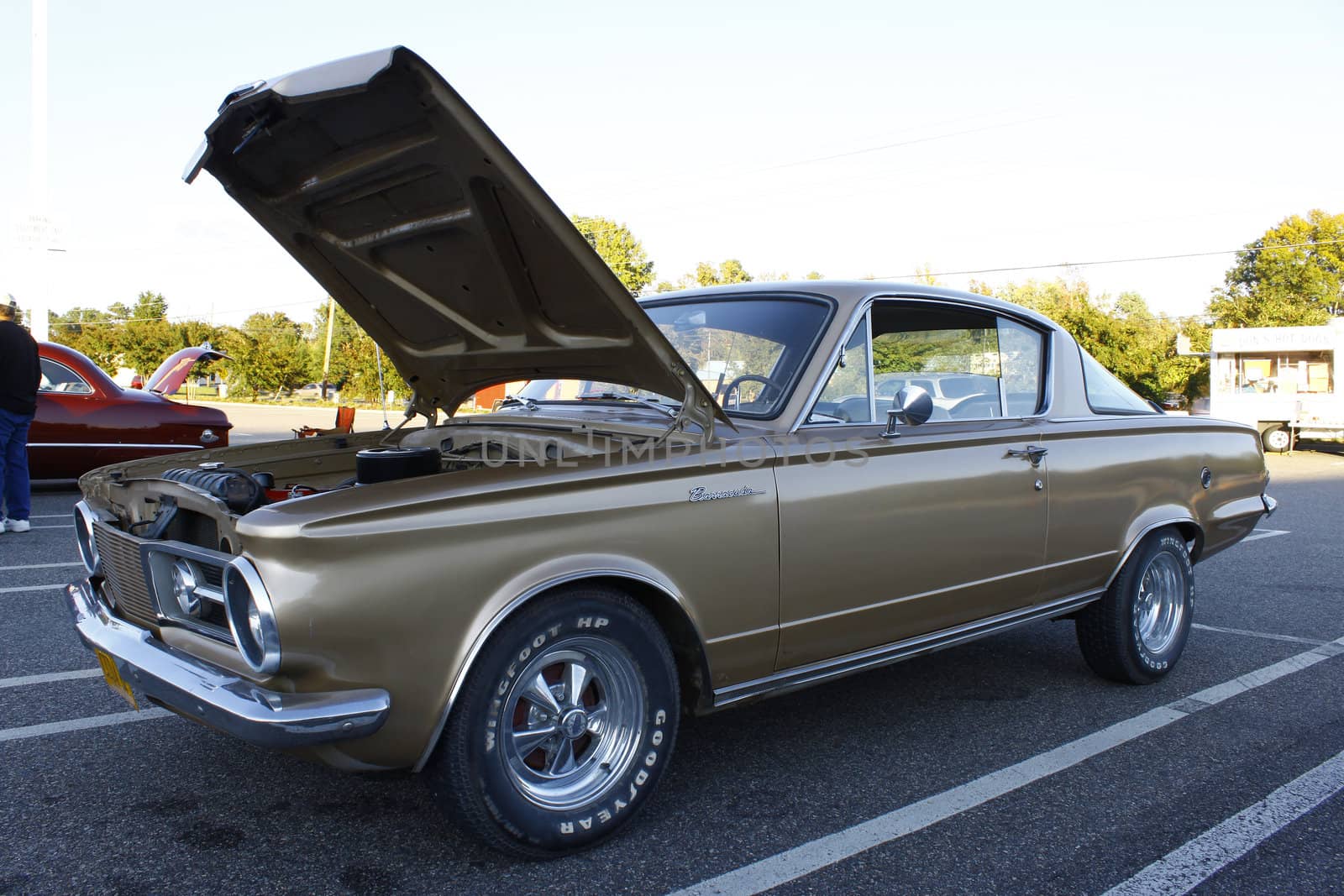 GLOUCESTER, VA, USA - OCTOBER 14: Vintage 1964 Cuda in the Middle Peninsula Classic Cruisers Club weekly Car Show. Main Street Center. October 14, 2011 in Gloucester, VA, USA