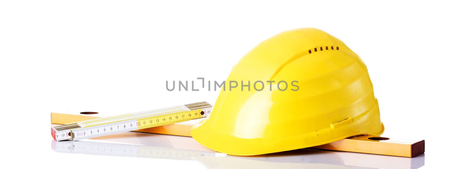 Construction set - helmet, measure,measuring
