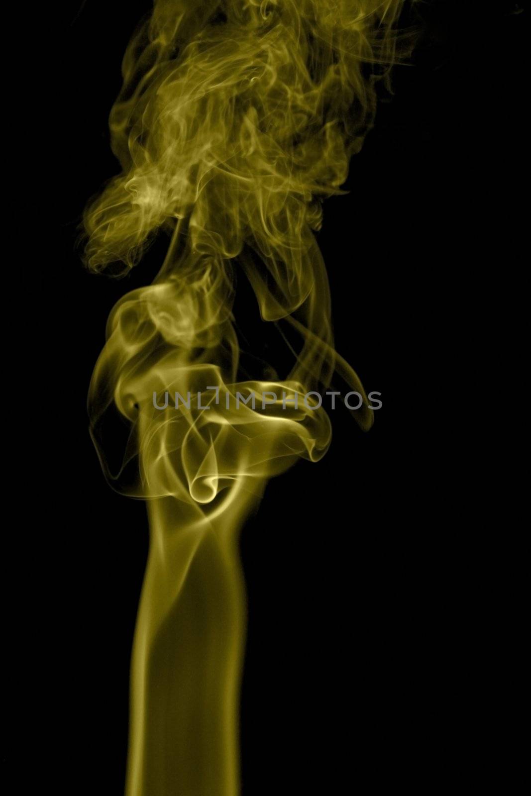 Green smoke, nice for  colored abstract background by gewoldi