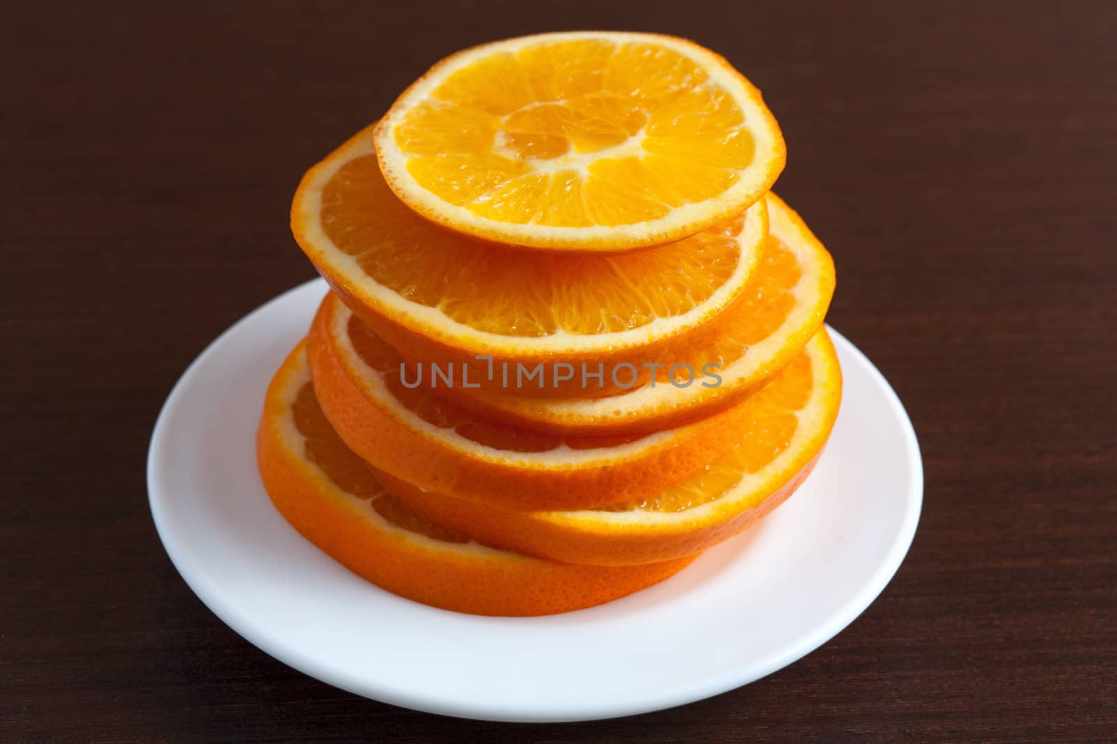 orange ring on the plate