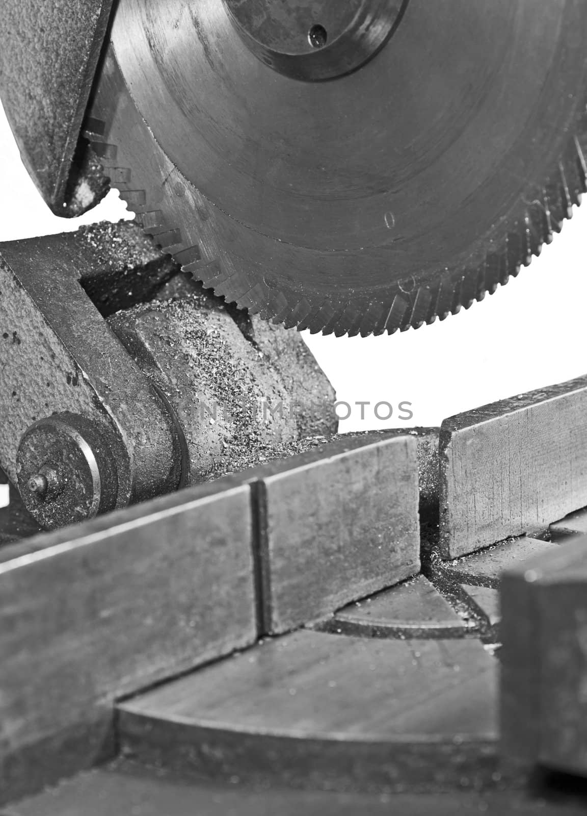 circular saw in close up by gewoldi