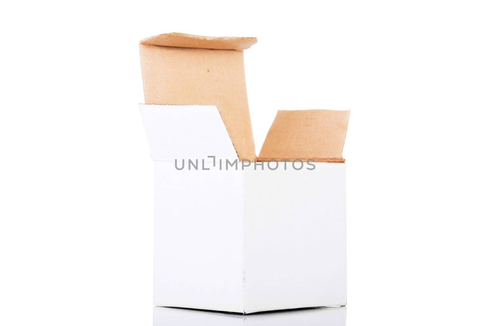 White carton box