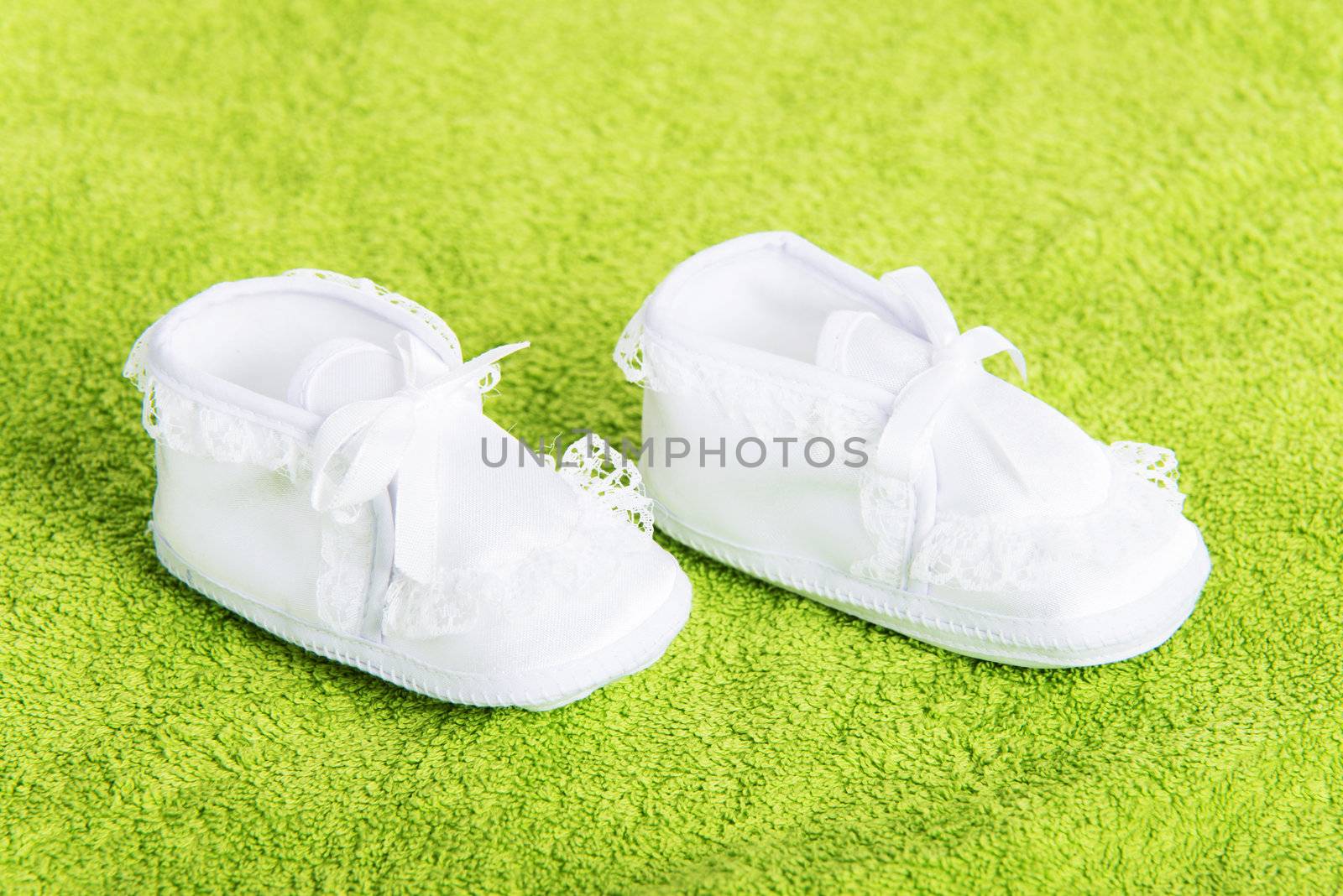 White baby boots