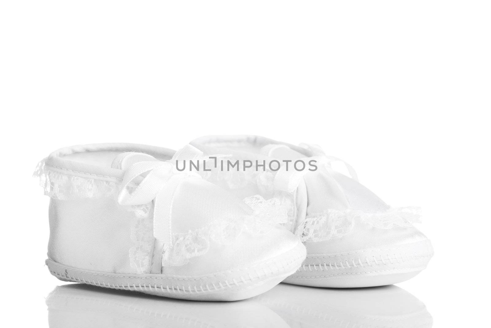 White baby boots by BDS