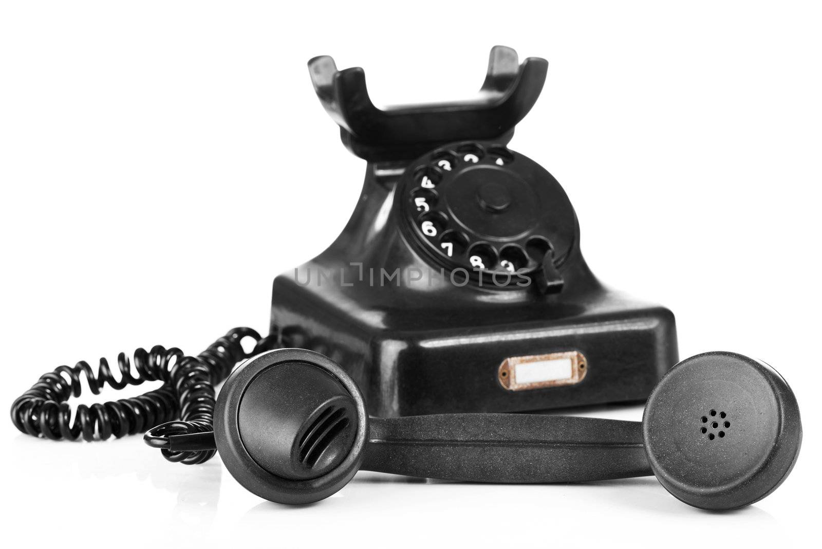 Old black phone