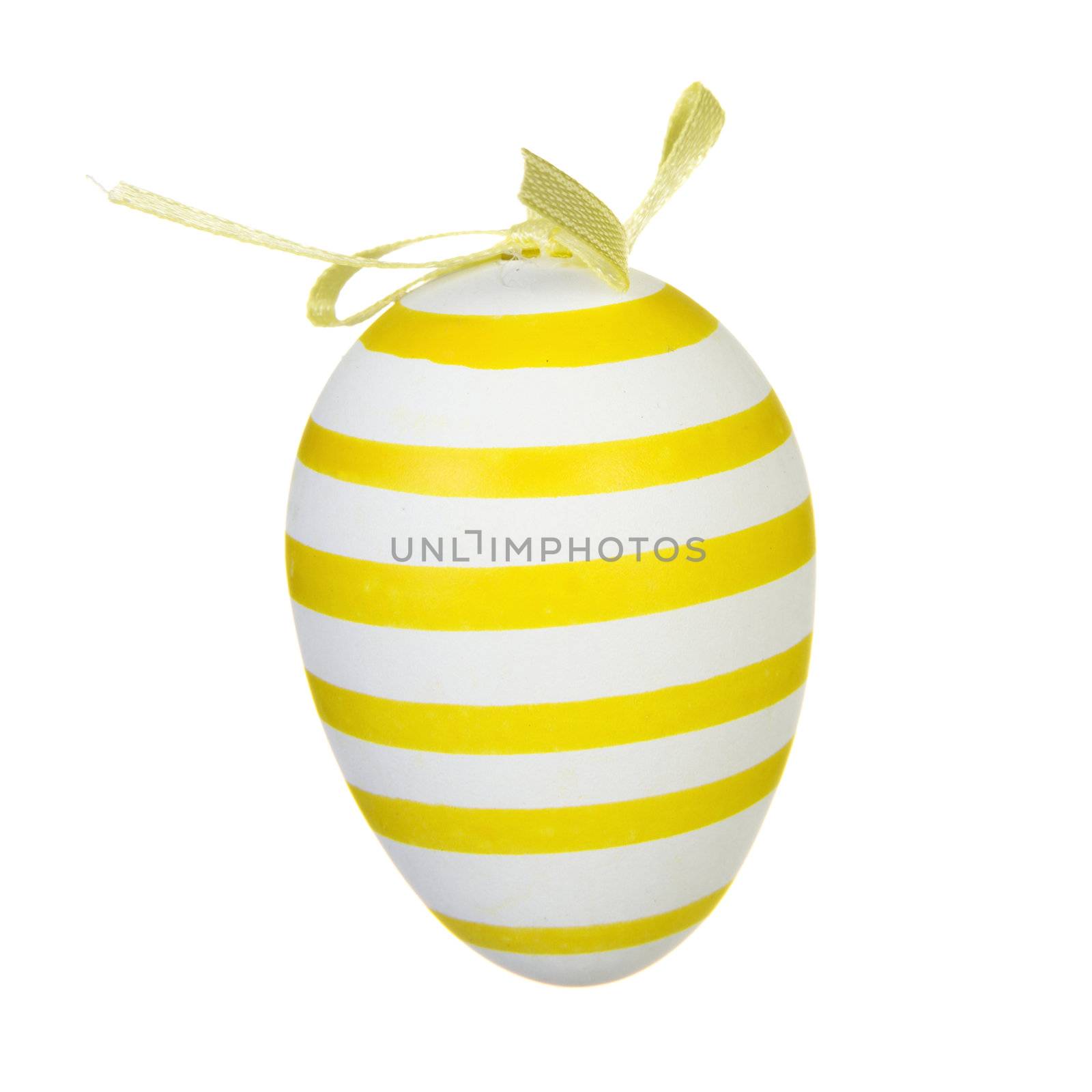 Easter egg decoration, isolated on white