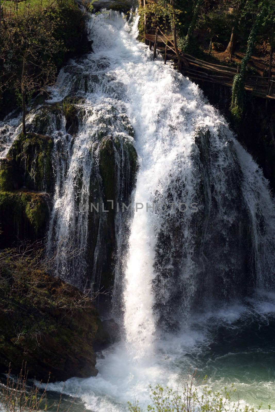 Waterfall in Rastoke, Croatia