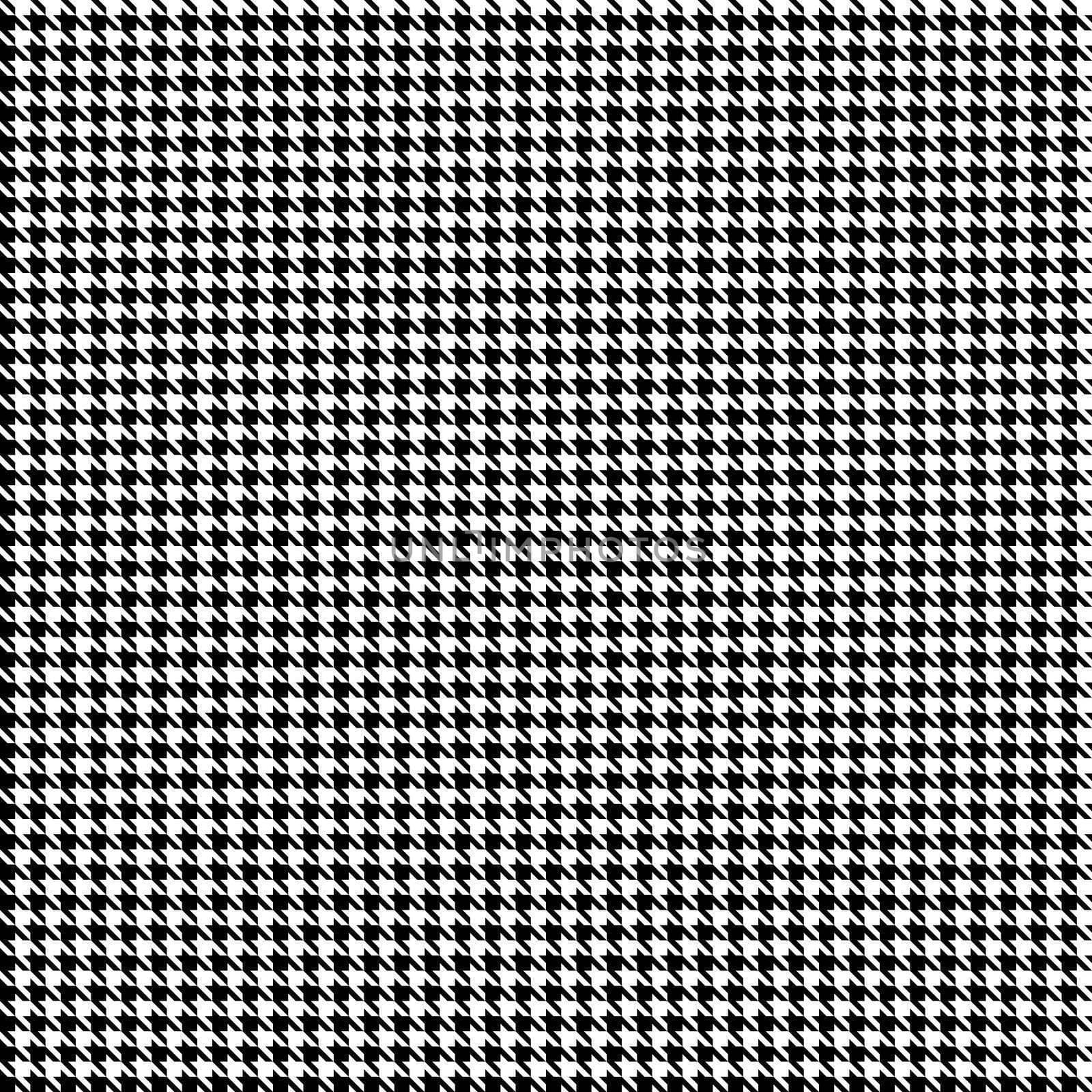 Black and white seamless houndstooth pattern or texture.