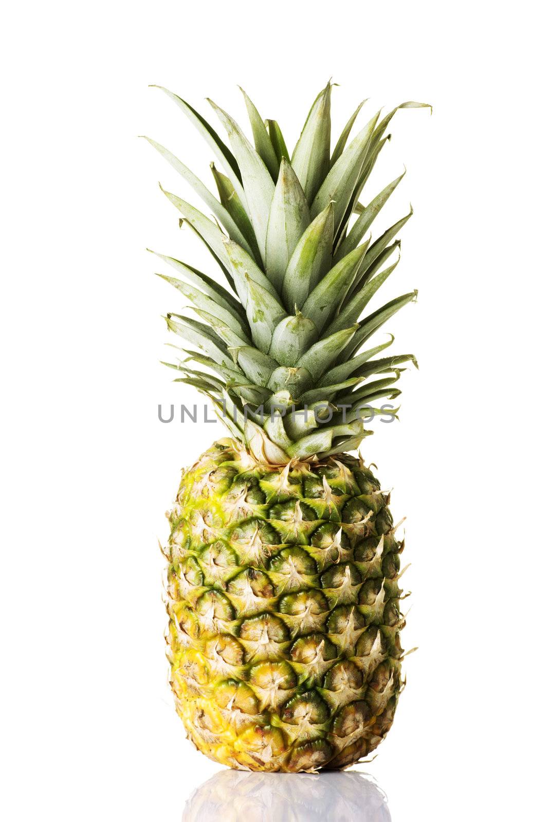 Pineapple fruit isolated on white