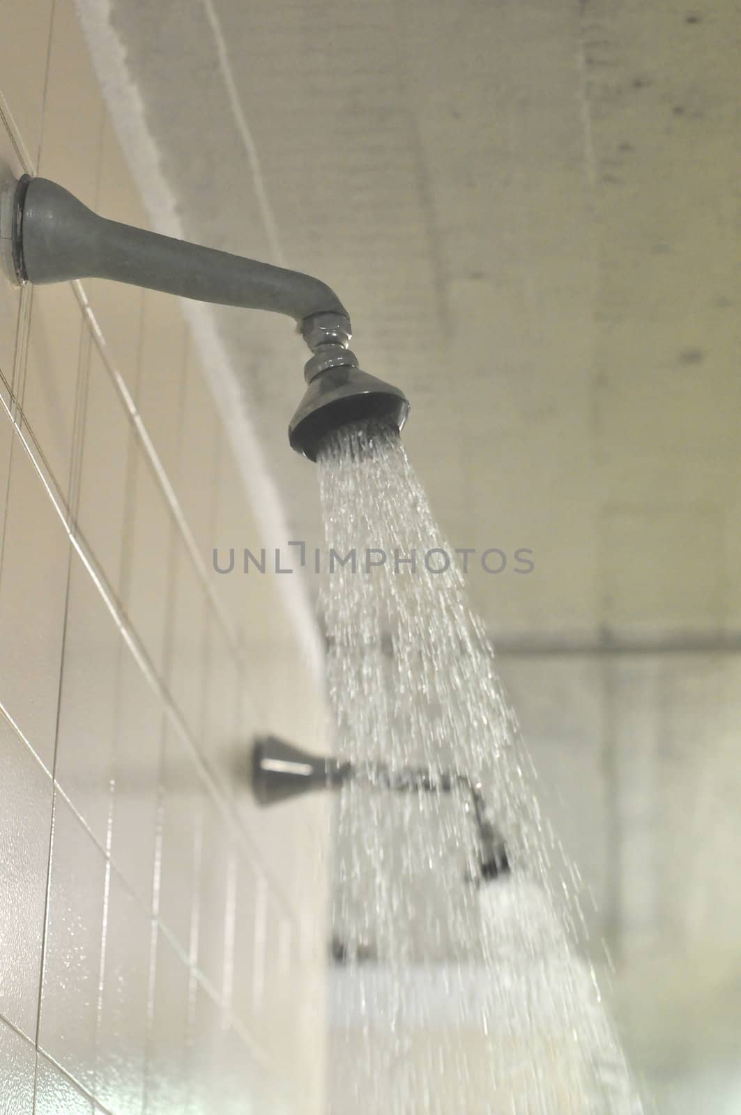 Detail of a shower in a bathroom