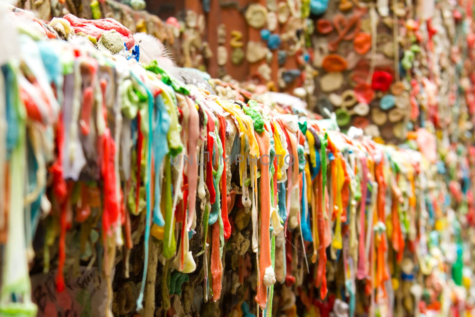 The Gum Wall in Seattle, WA by jsolpietro