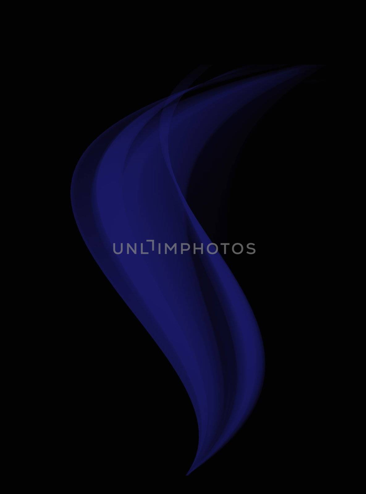 Flowing smoke vector files on a black background