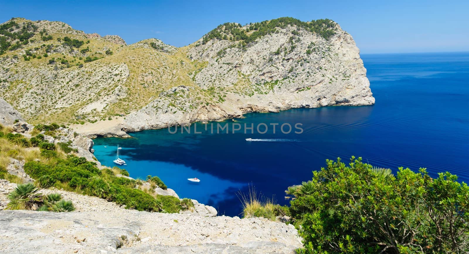 Cape formentor in the coast of mallorca, balearic islands