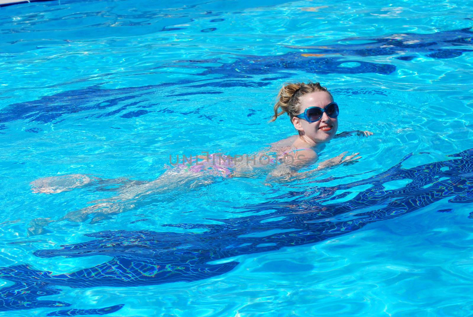 swimming woman