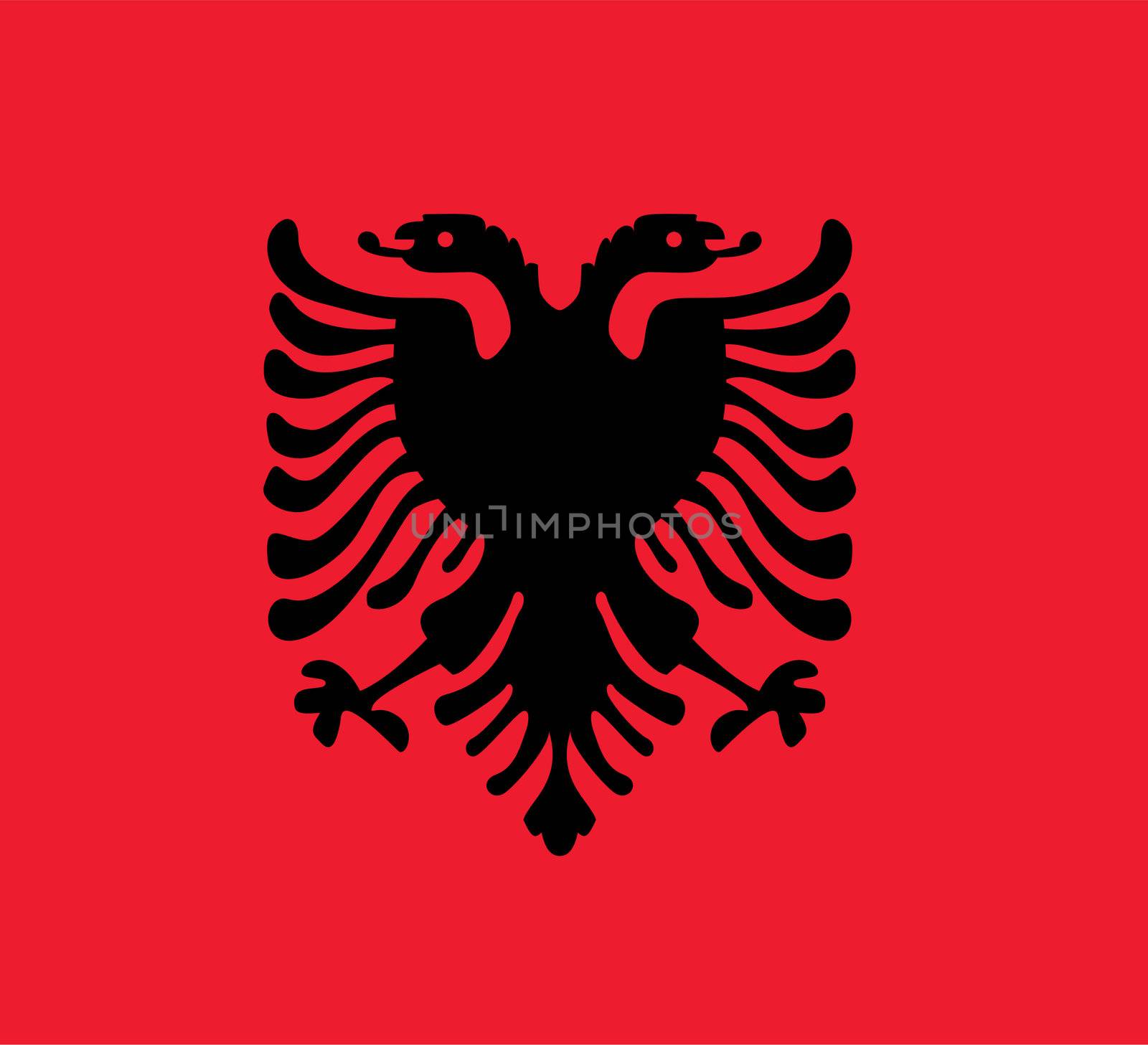 Albania flag by mereutaandrei