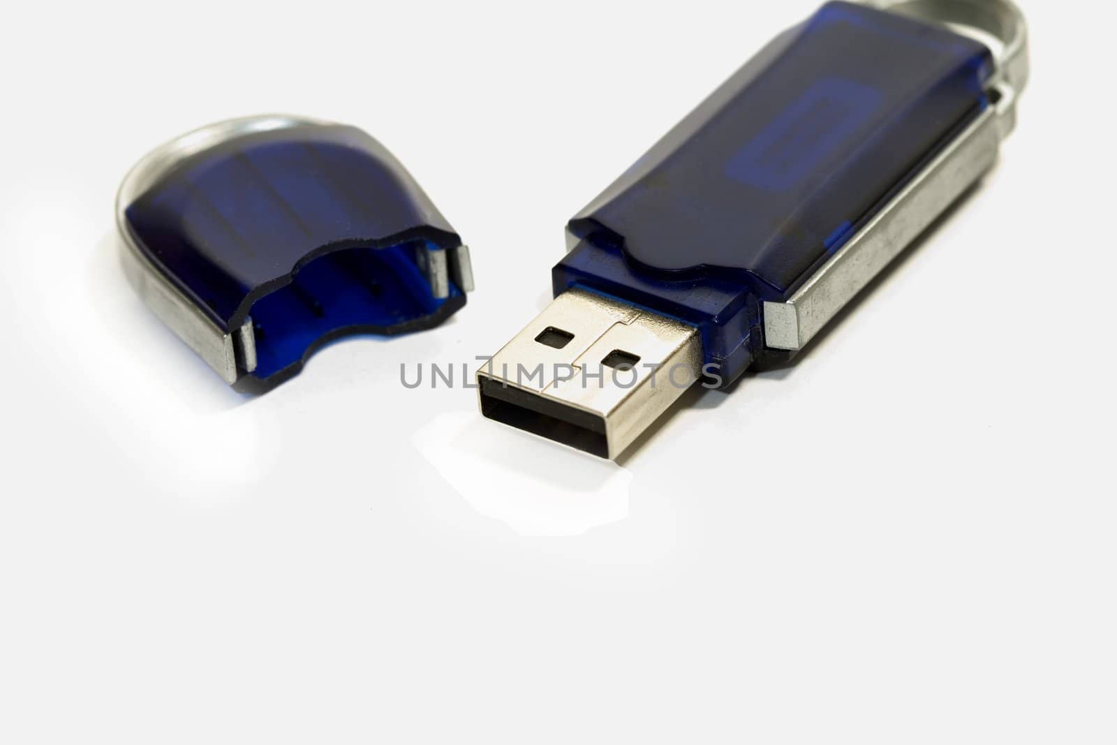 usb pendrive on white background