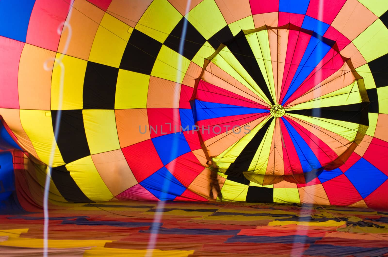 CHIANG MAI, THAILAND - NOV 26 : Participants blow up their balloons in the International Balloon Festival on November 26,2011 at the Prince Royal's College in Chiang Mai Thailand.