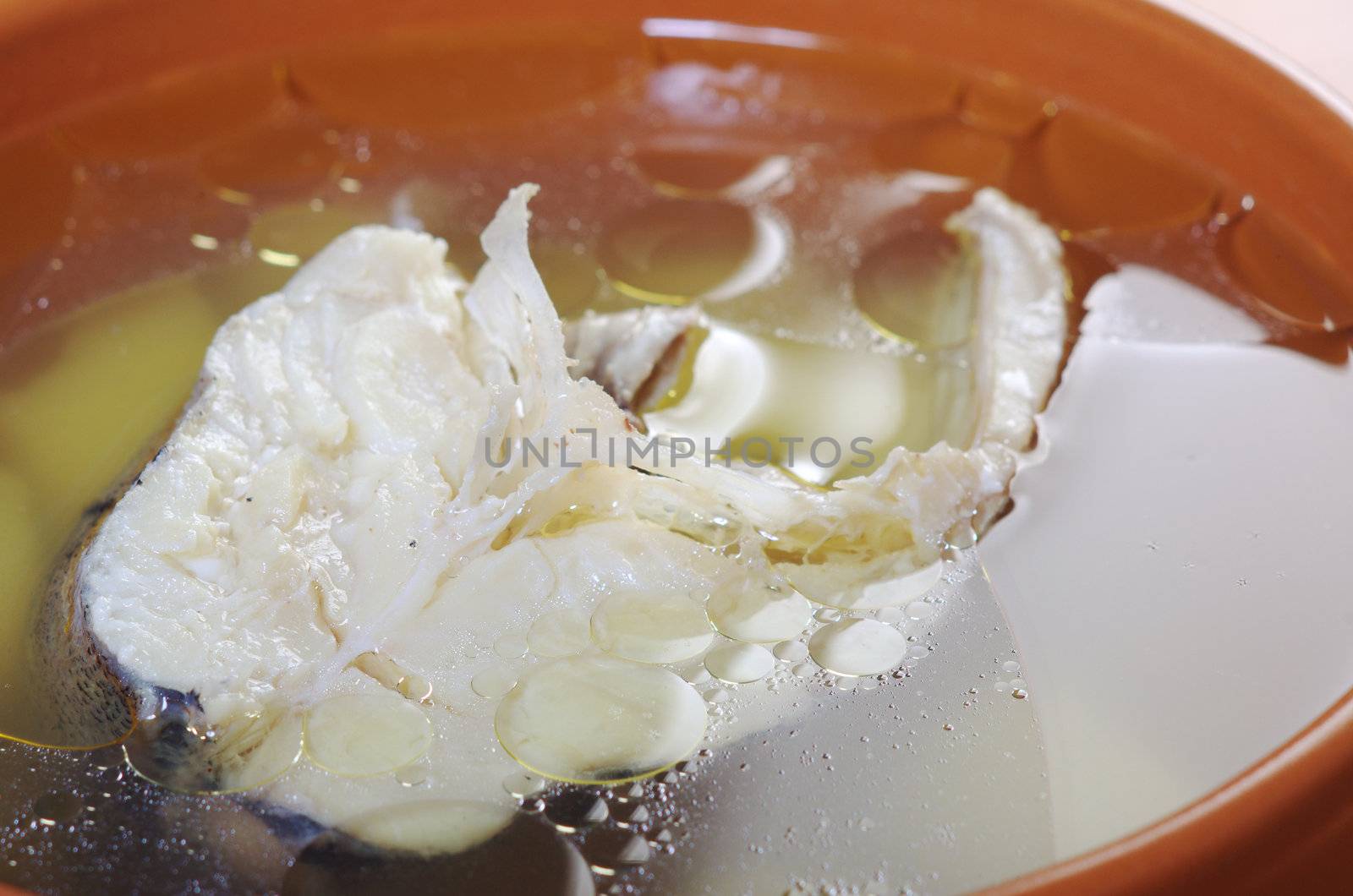 Ukha. Russian home  traditional fish soup.