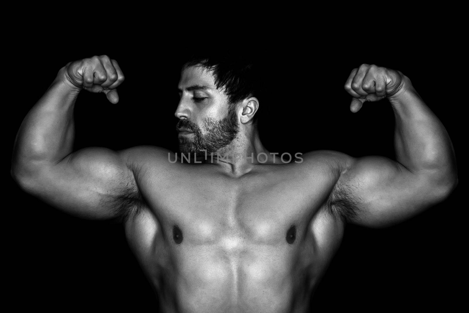 bodybuilding man by magann