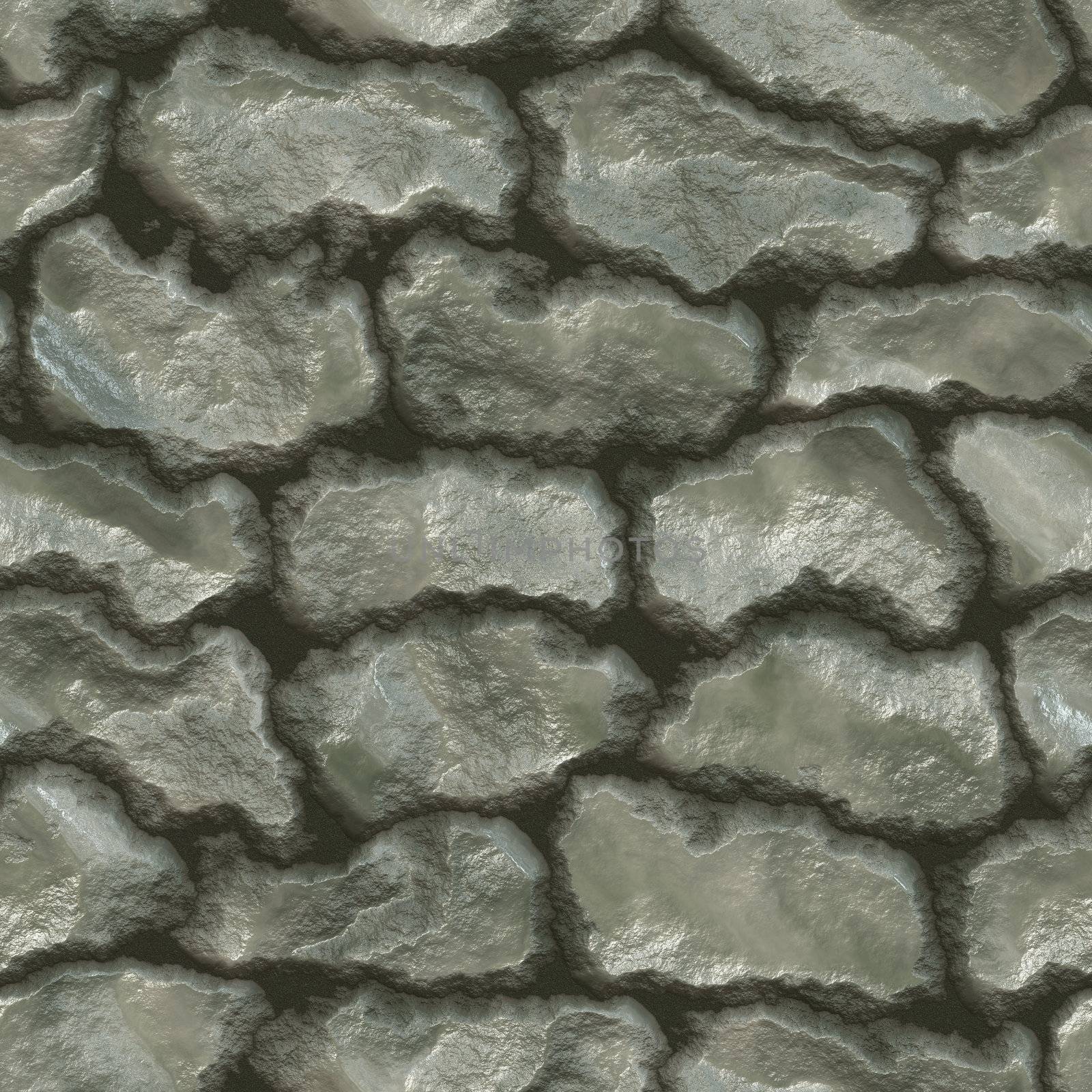 Stones in mortar seamless background
