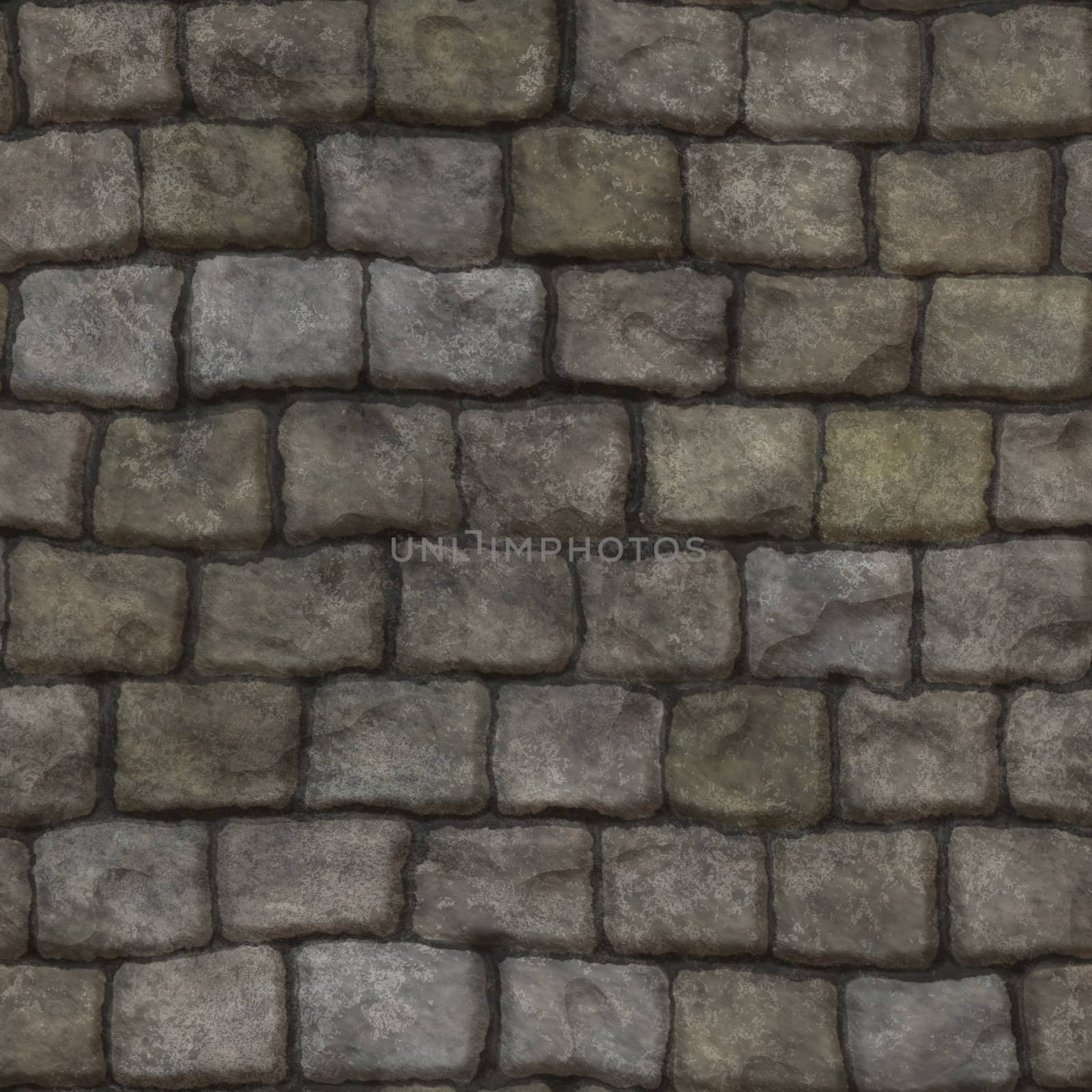 Seamless stone wall