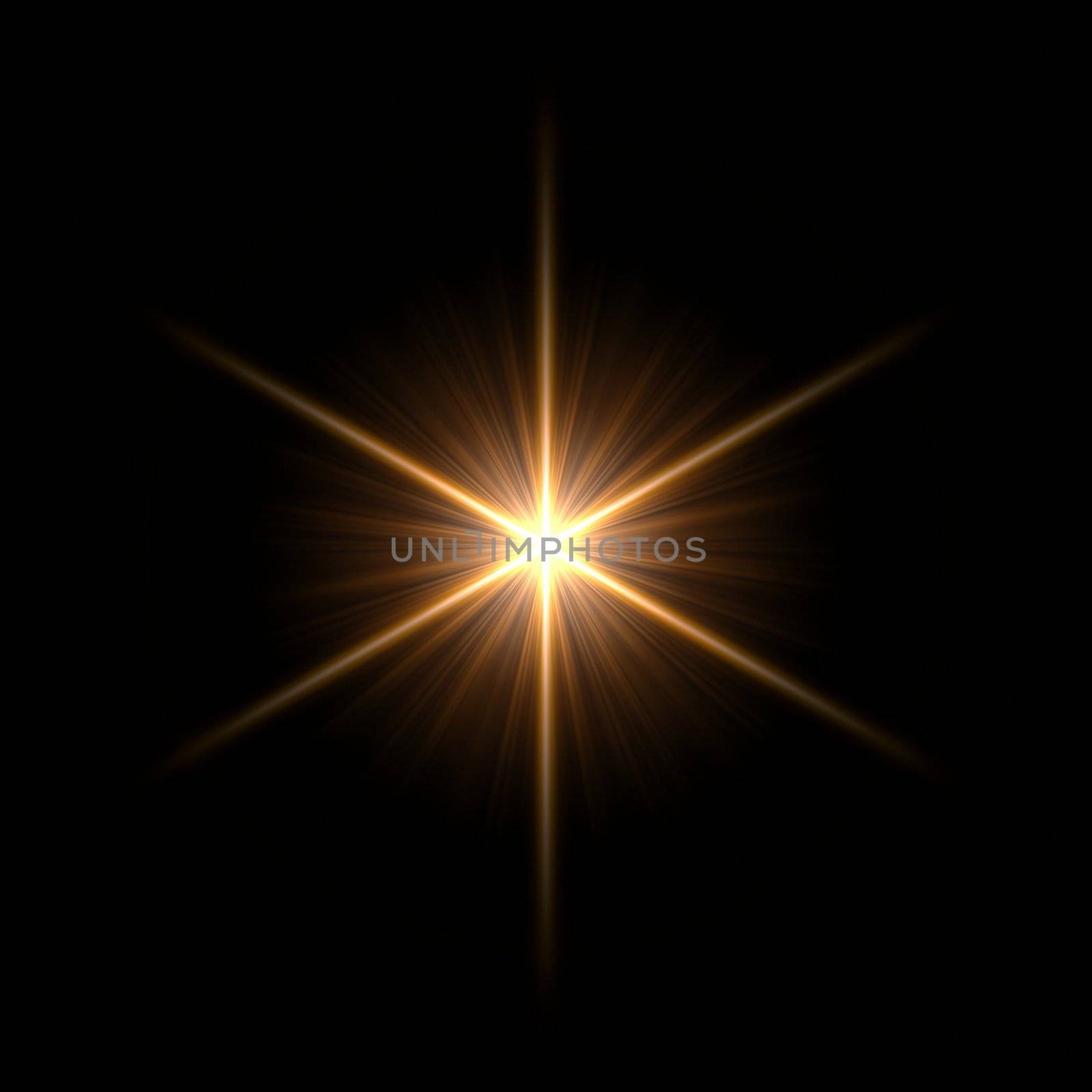 Abstract lens flare light over dark background