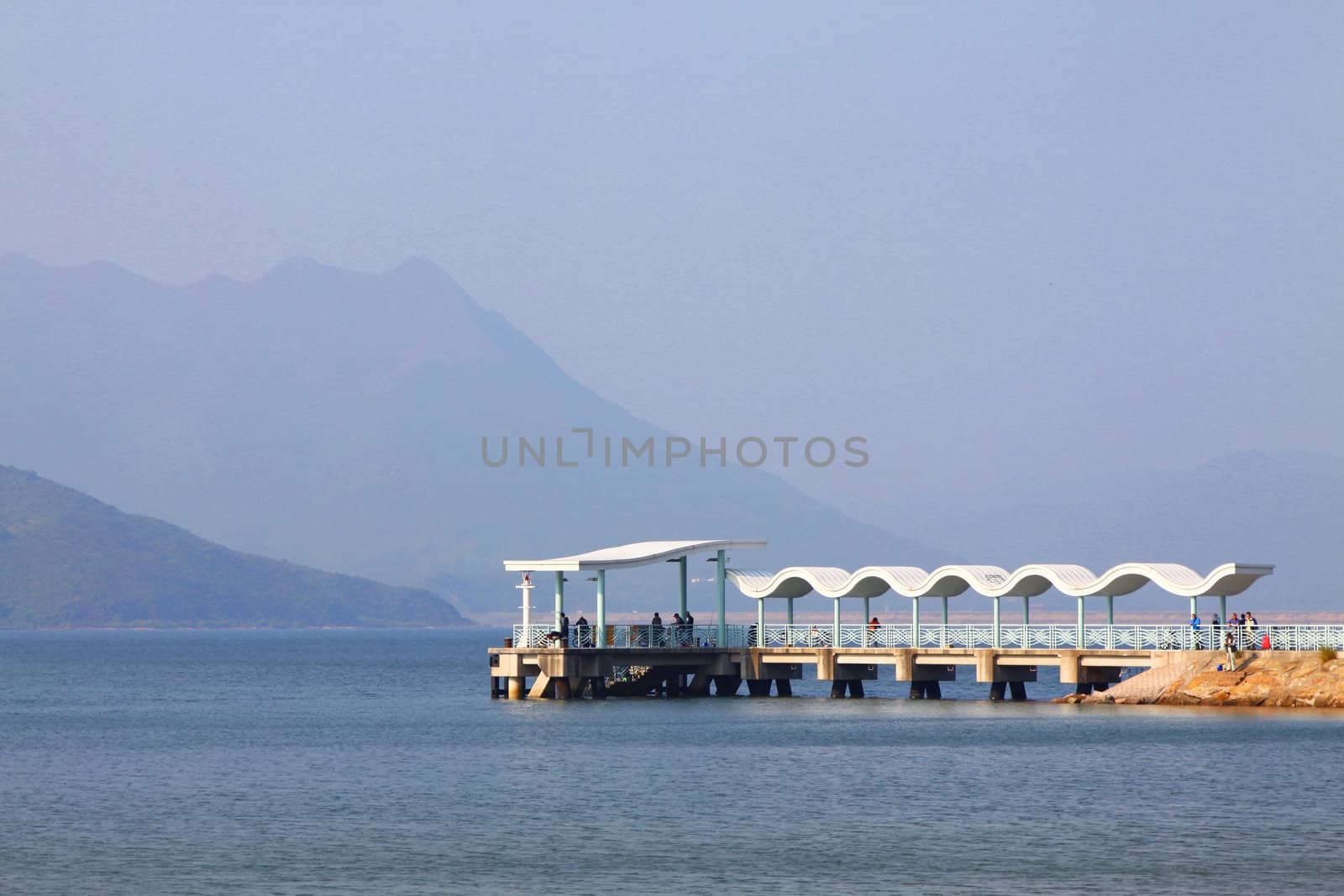 Pier in Hong Kong at day by kawing921