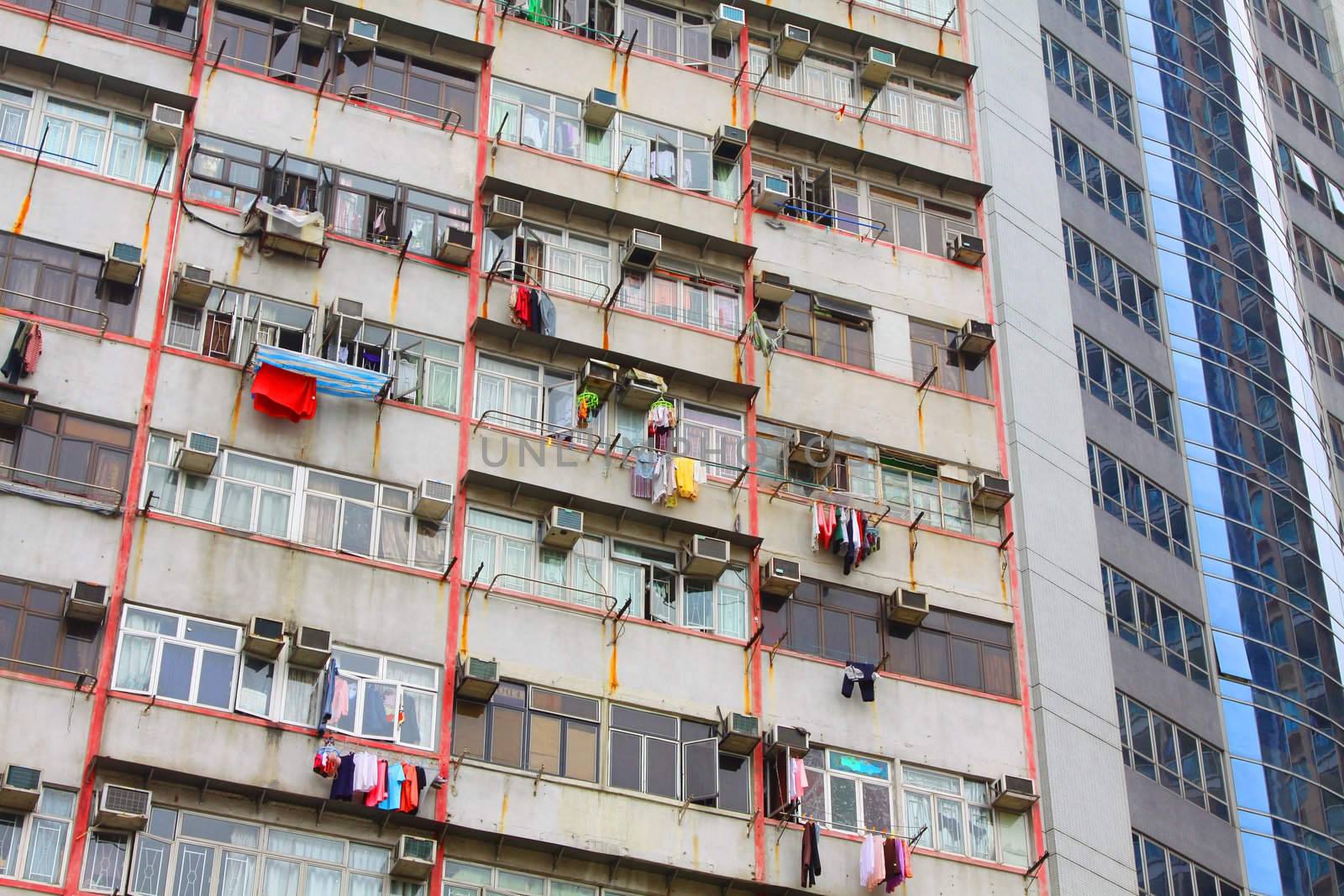 Packed Hong Kong housing