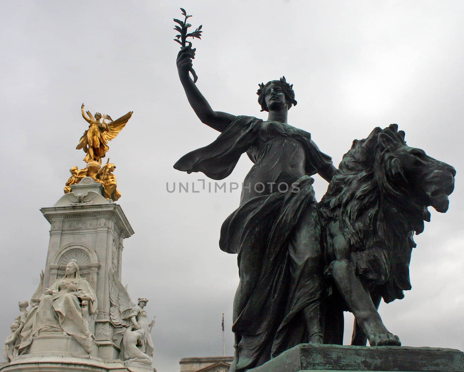 Two Statues in London, UK.