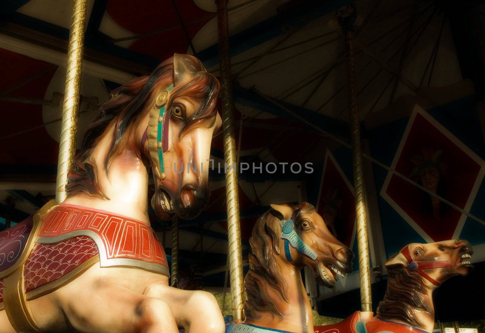 Carousel Horses with a Vintage Feel by griffre