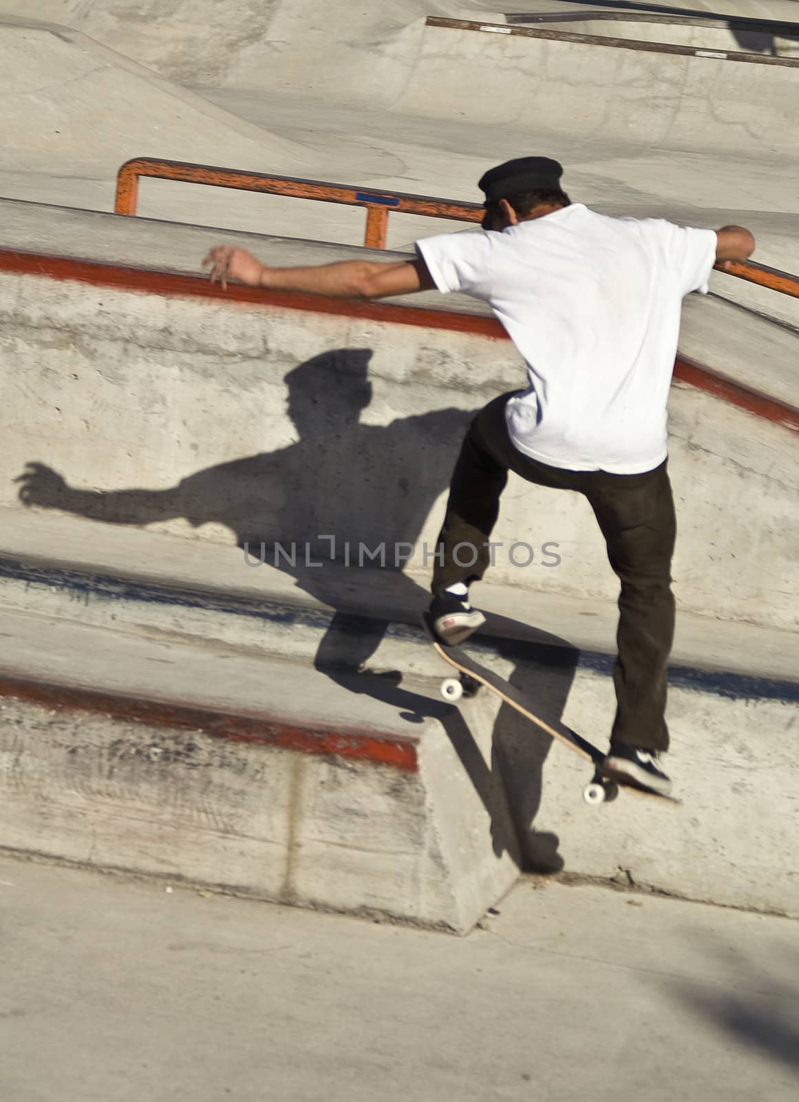 Jumping skateboarder by dunjava