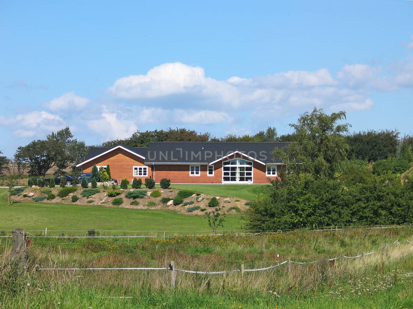 Modern style designed private wooden home
