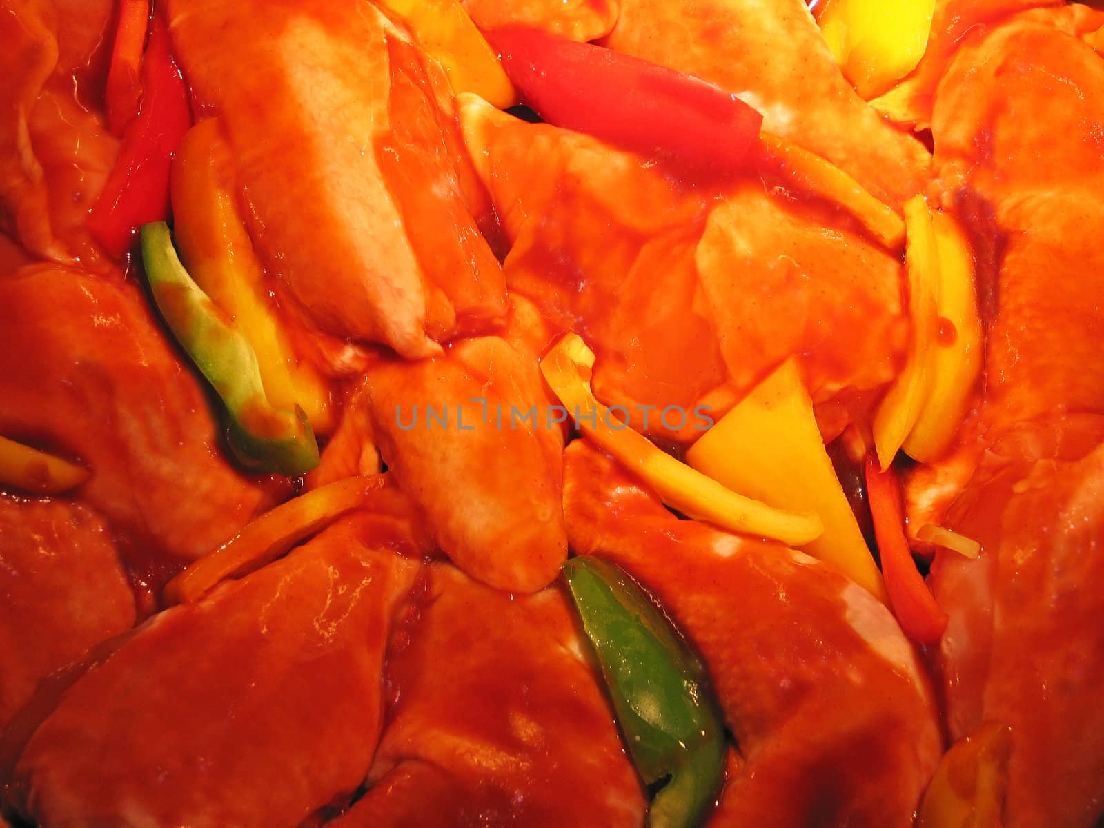 Asian Chinese Grilled Chicken Salad made with vegetables