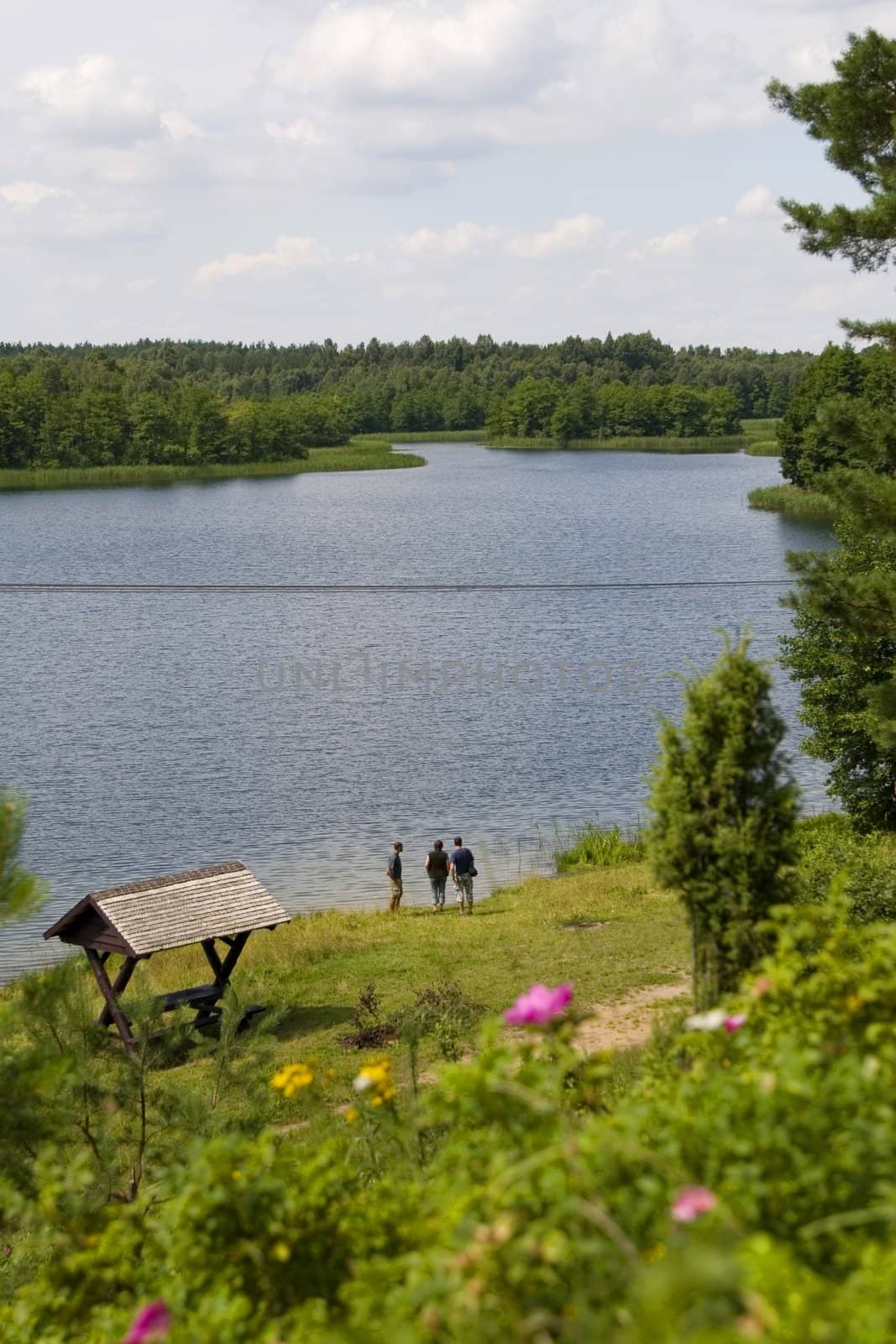 rest above lake