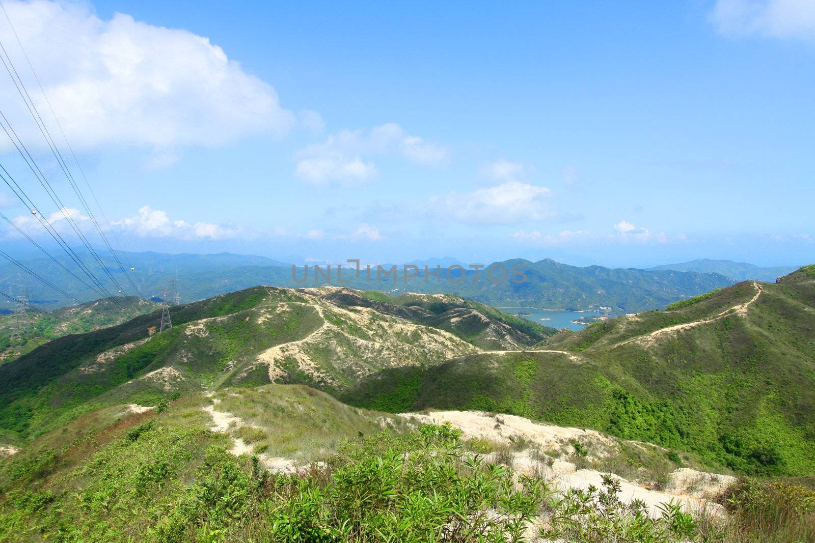 Mountain landscape in Hong Kong