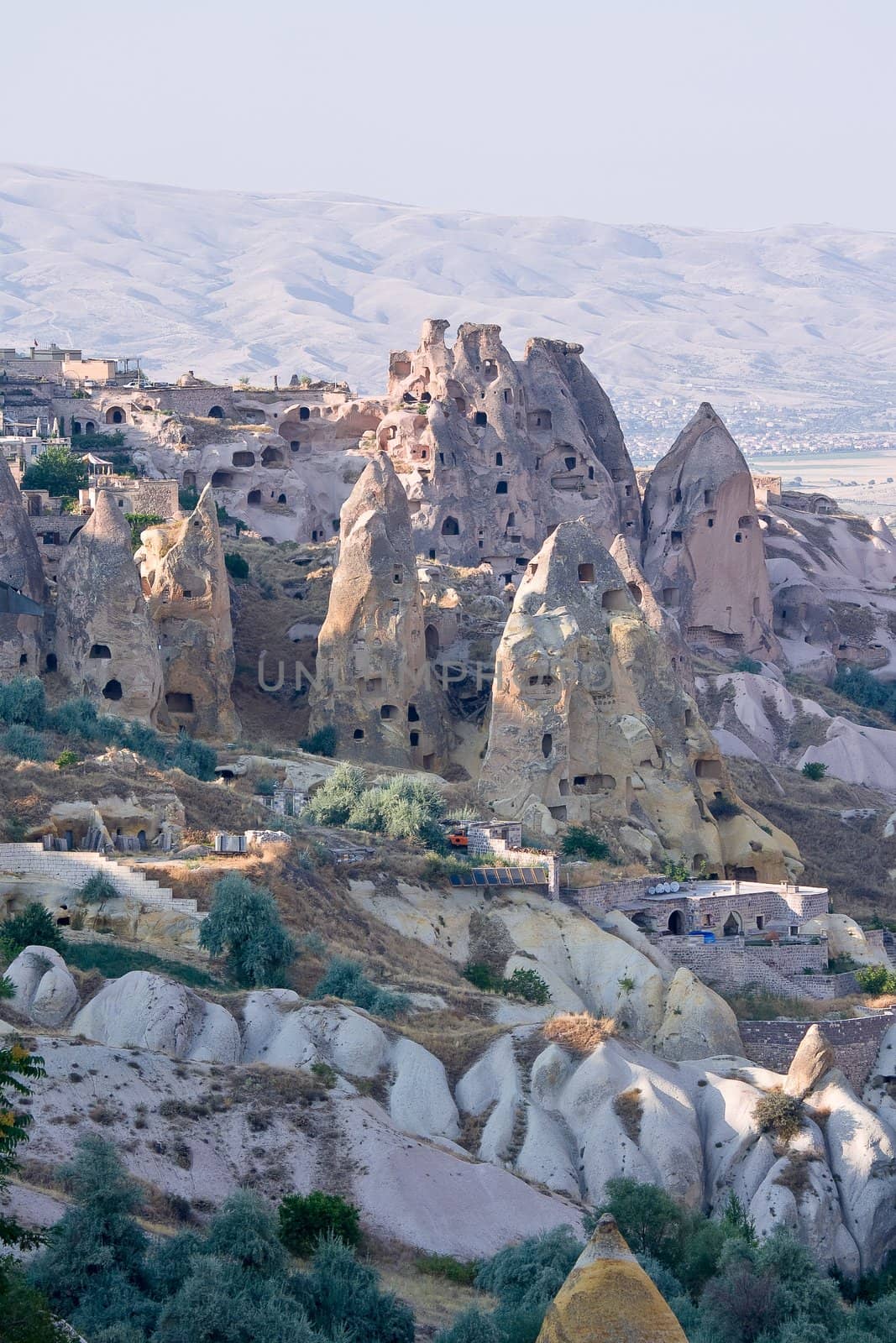 Cave city in Cappadocia, goreme,  Turkey