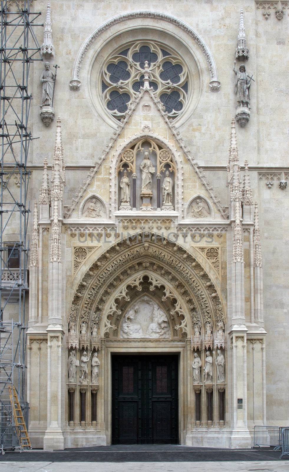 Entrance portal of the Zagreb cathedral