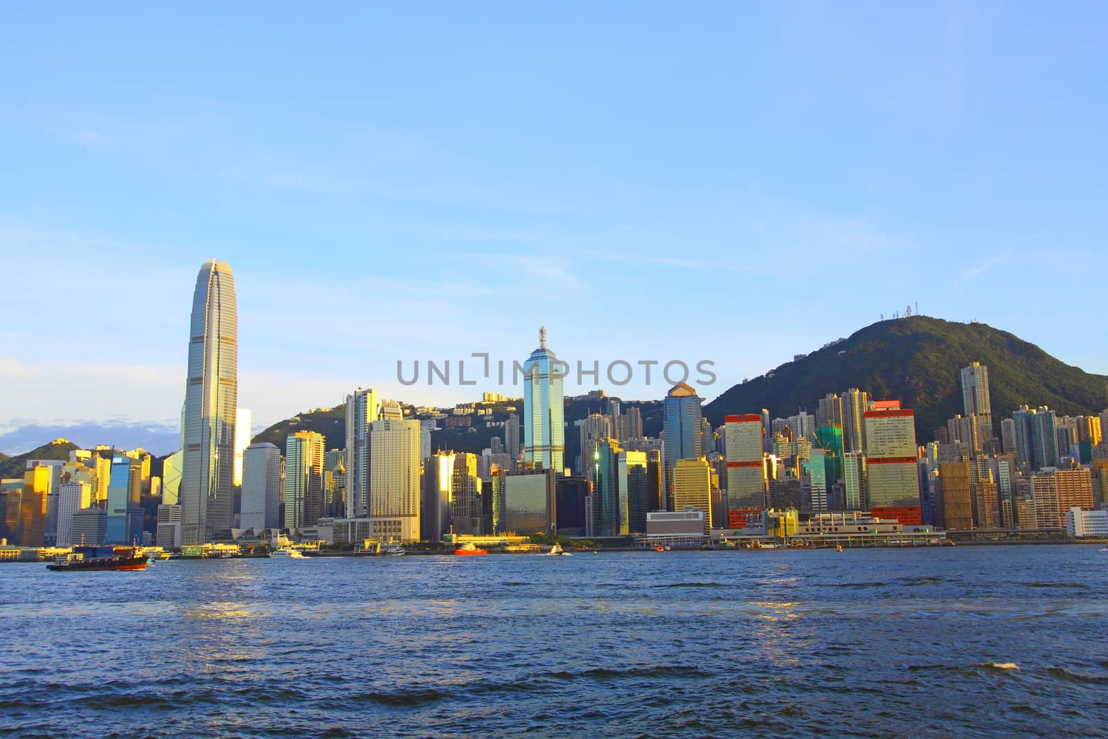 Hong Kong downtown at day time by kawing921