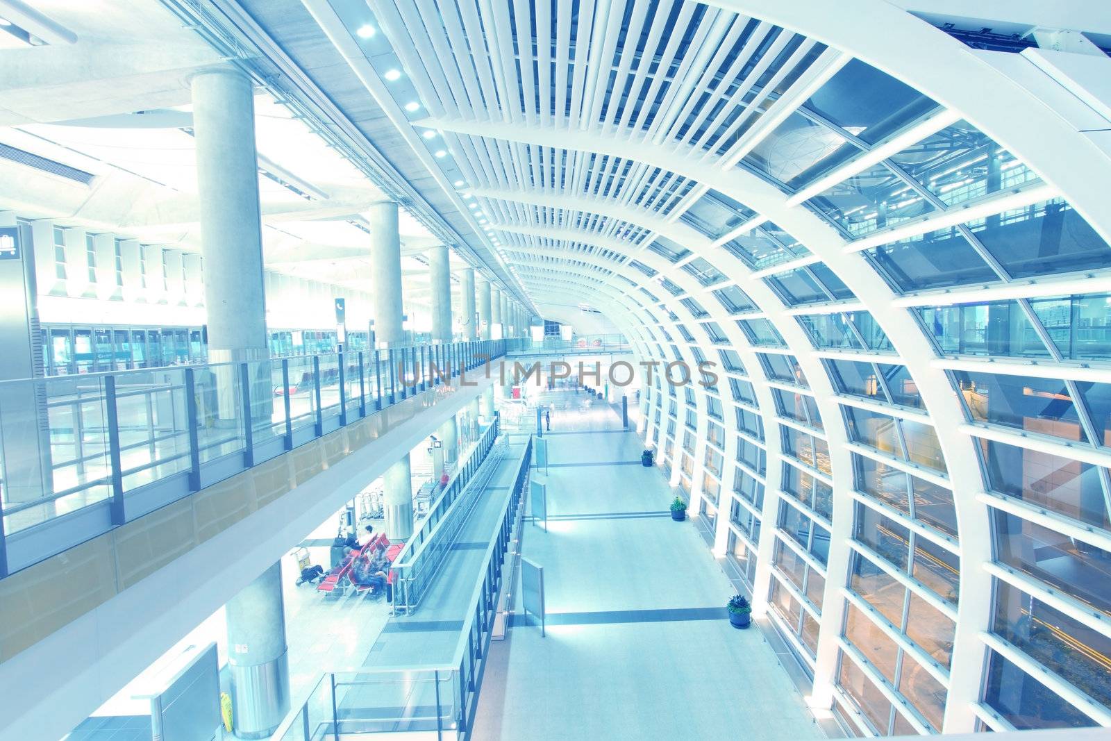 Hong Kong International Airport, one of the busiest airport in the world. 