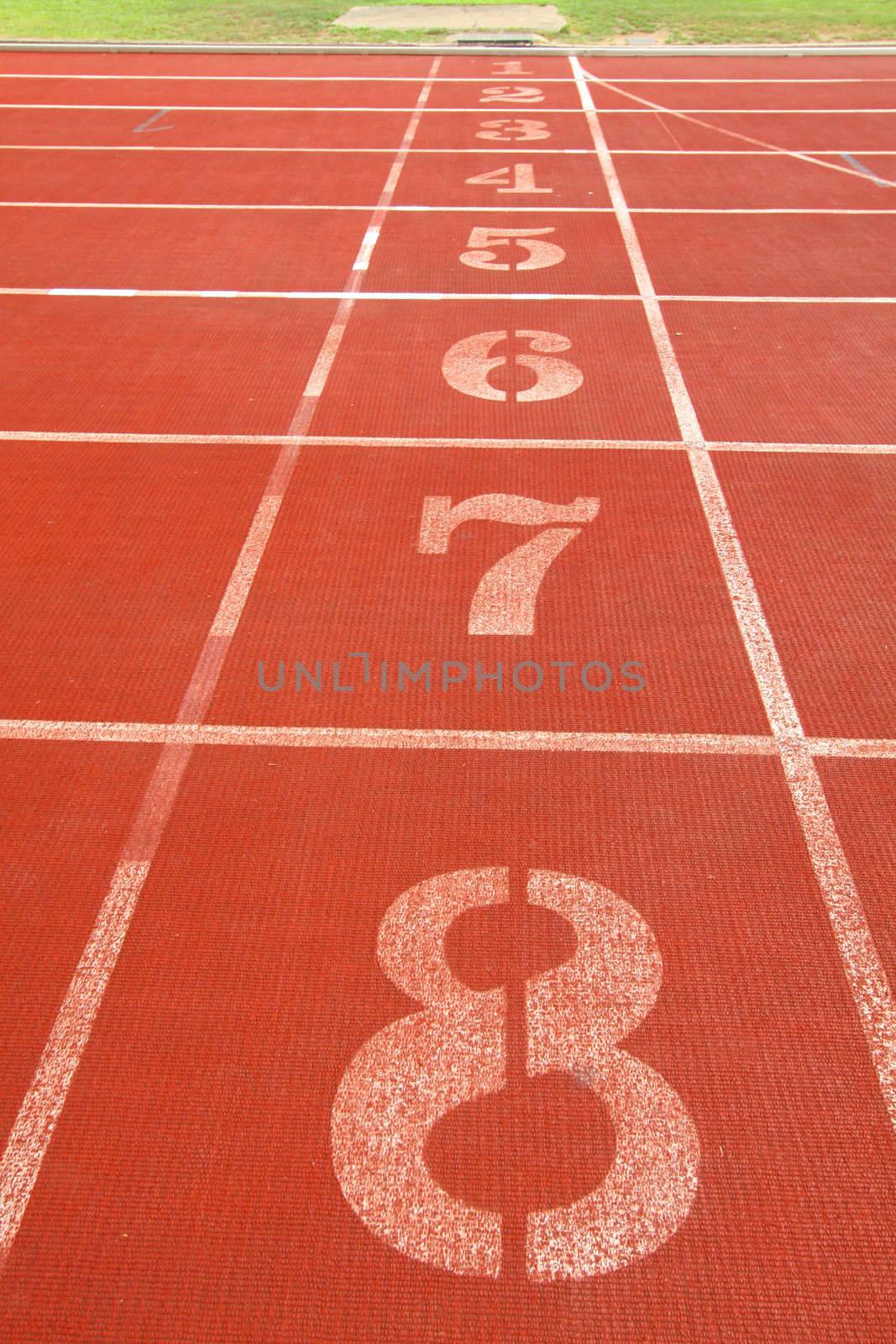 Running track lanes for athletes by kawing921