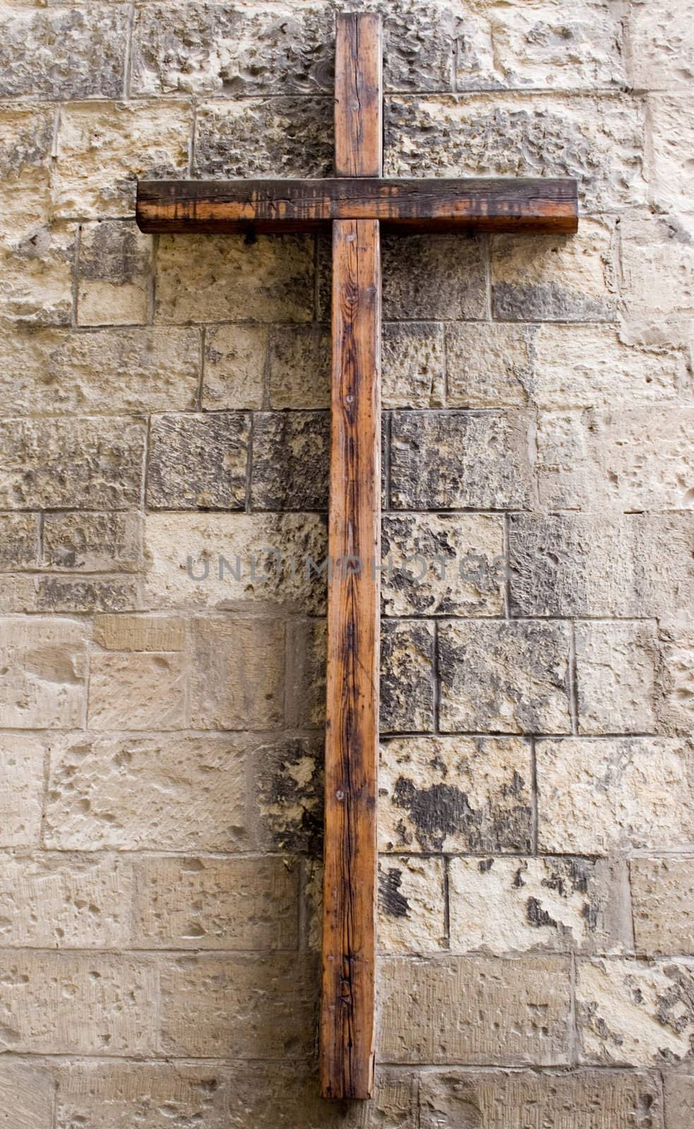 Holy symbol on an old wall.