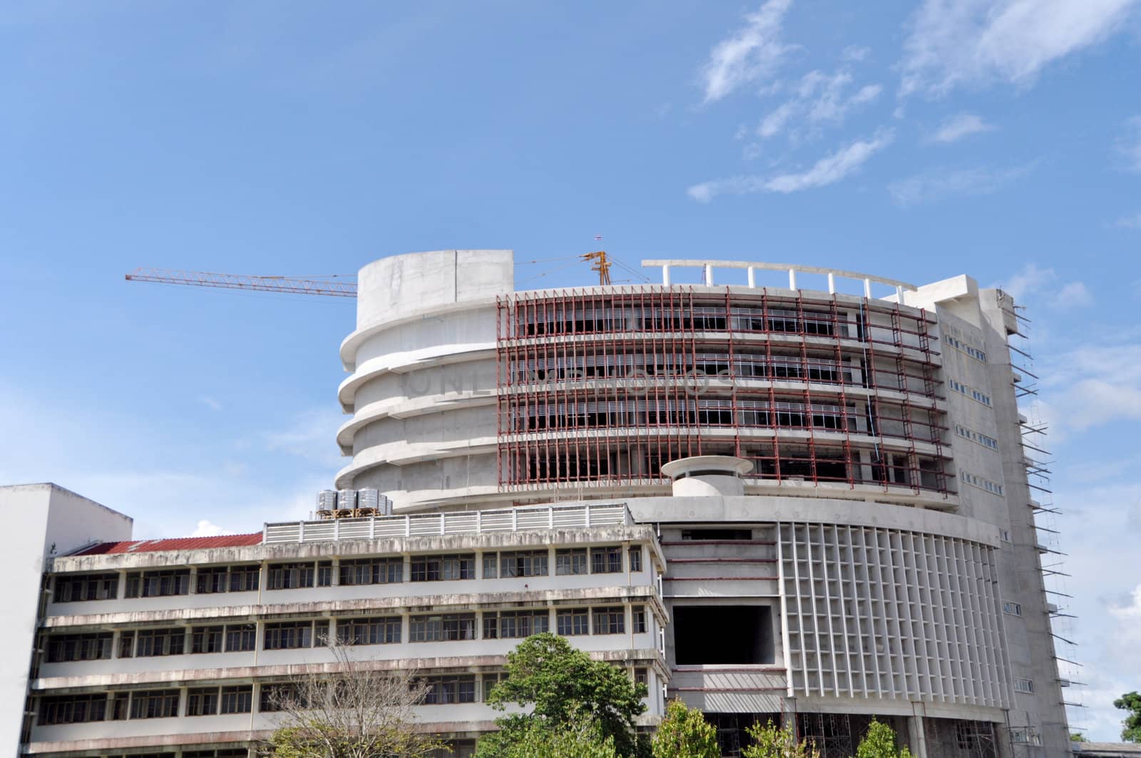 Process of construction a building 