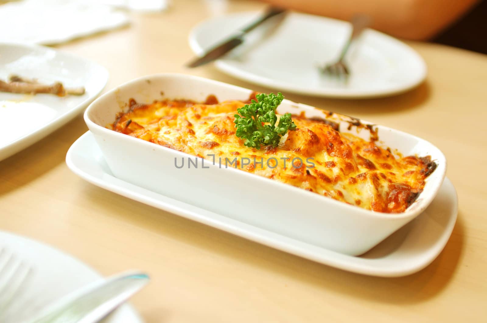 A picture of Baked Spaghetti Cheesy Shrimp
