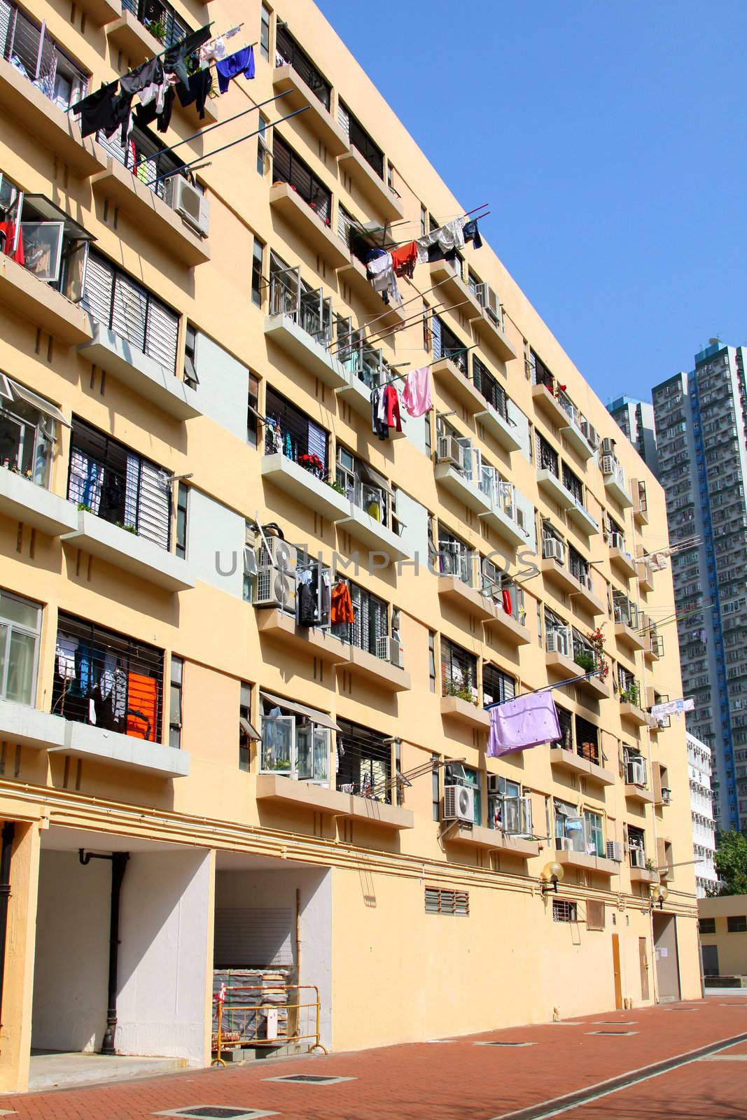 Hong Kong apartment blocks by kawing921