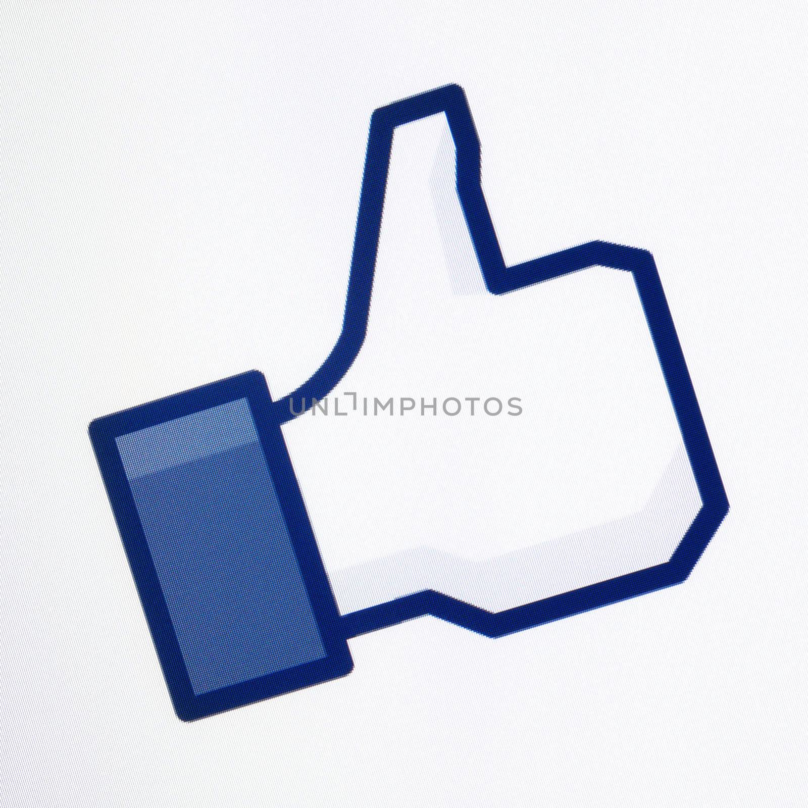 Thumbs Up Facebook Symbol by bloomua