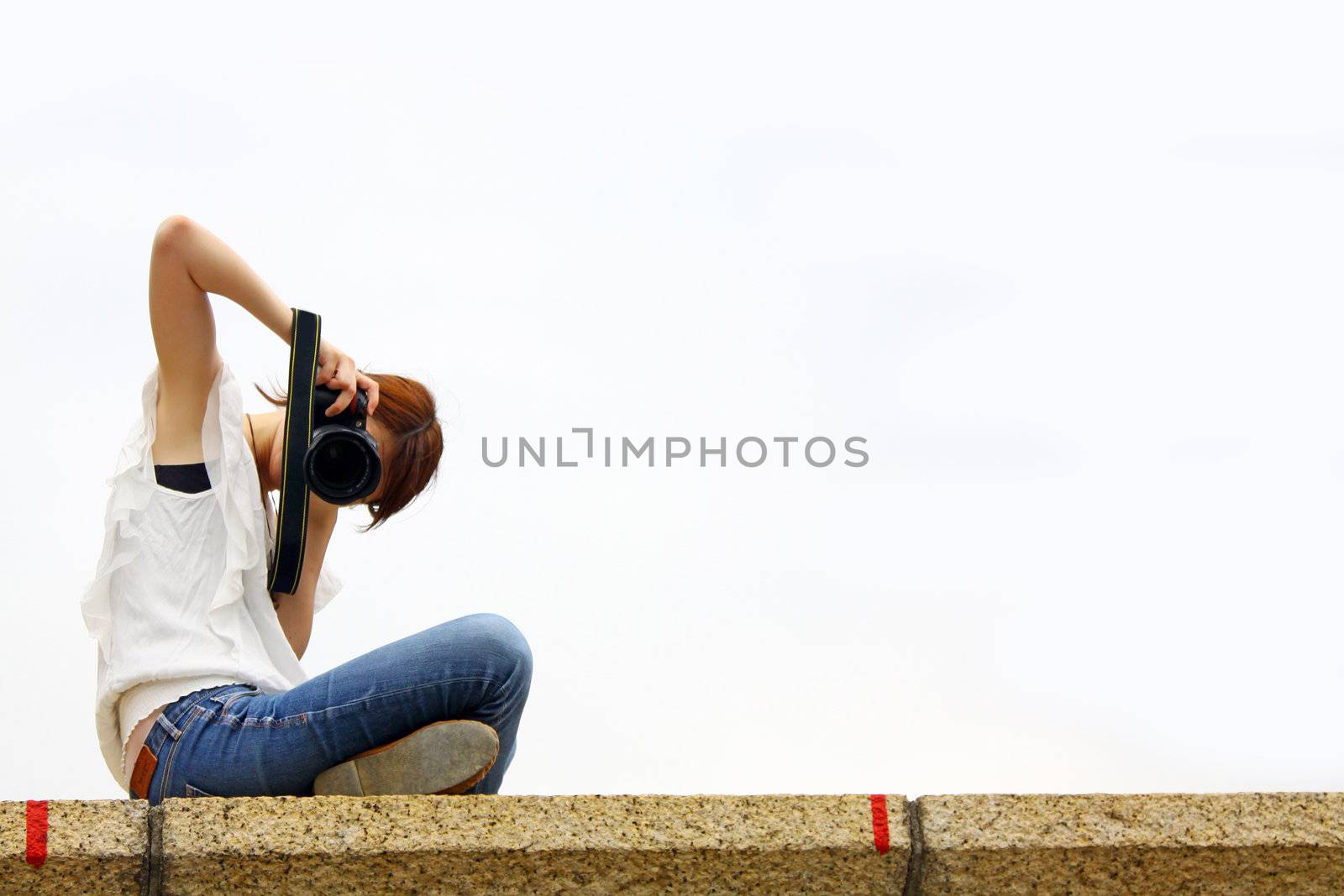 Asian girl and photographer